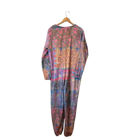 NWT Natural Life Womens Multicolor Floral Fleece Pajama Jumper Size Small Soft - Picture 7 of 8